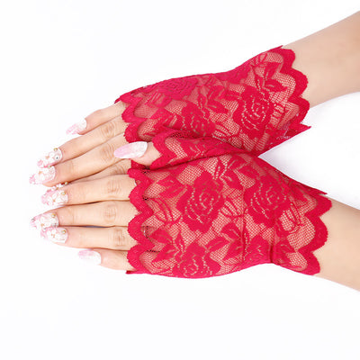 Guantes de Encaje Protección UV para Dama - Medio Dedo Elegantes para Conducir y Actividades al Aire Libre - Image 10