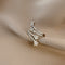 Anillo de Estrella de Cinco Puntas con Circonitas Incrustadas Multicapa