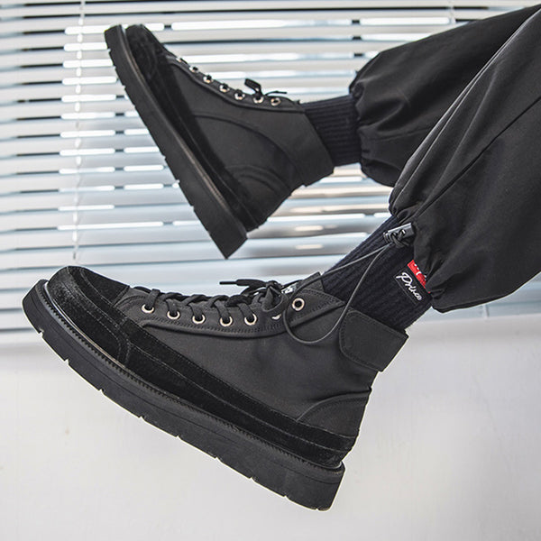 Botas Martin de Lona Transpirable para Hombre - Comodidad Primaveral