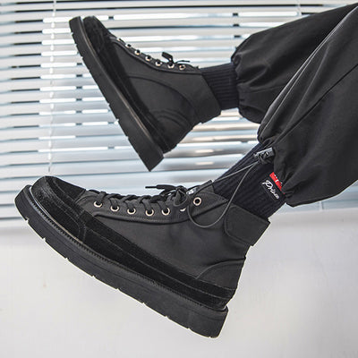 Botas Martin de Lona Transpirable para Hombre - Comodidad Primaveral
