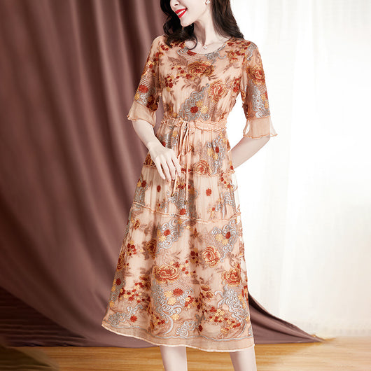 Vestido de Verano Corduroy Estampado - Elegancia y Comodidad para Mujer Madura - Image 8