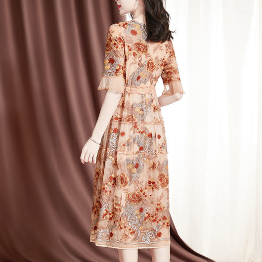 Vestido de Verano Corduroy Estampado - Elegancia y Comodidad para Mujer Madura - Image 5