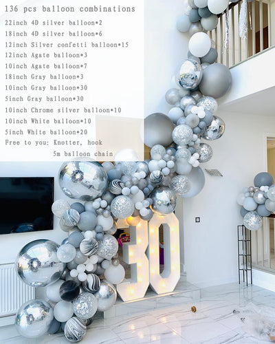 Guirnalda de Globos Irregular para Decoración de Bodas y Eventos - Image 2