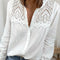 Blusa Femenina con Detalles de Encaje y Costura
