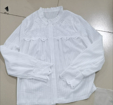 Blusa Femenina con Detalles de Encaje y Costura - Image 5