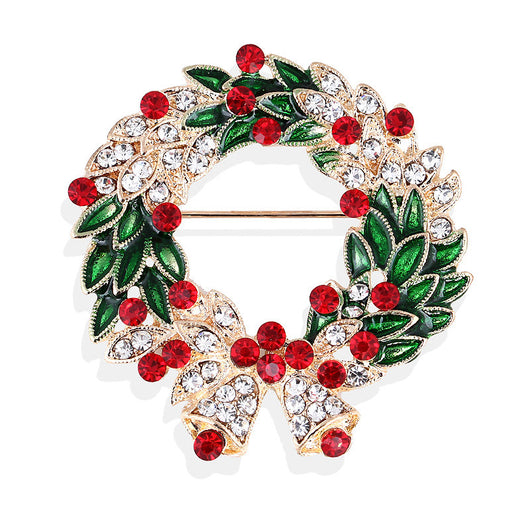 Broche Navideño de Aleación con Guirnalda de Hojas - Image 33