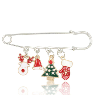 Broche Navideño de Aleación con Guirnalda de Hojas - Image 46