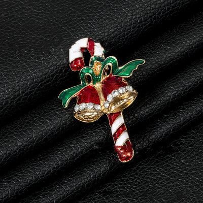 Broche Navideño de Aleación con Guirnalda de Hojas - Image 49