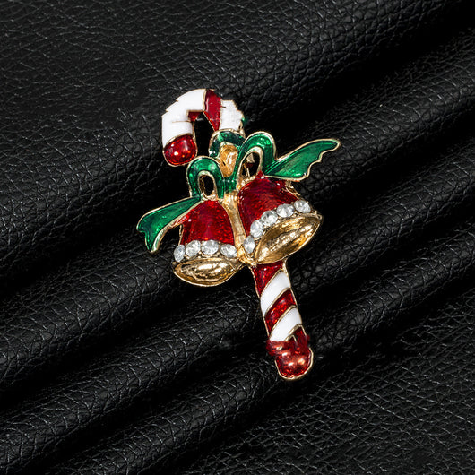 Broche Navideño de Aleación con Guirnalda de Hojas - Image 49