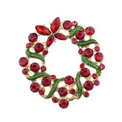 Broche Navideño de Aleación con Guirnalda de Hojas - Image 7