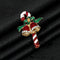 Alloy Christmas Brooch With Leaf Garland 8style