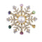 Alloy Christmas Brooch With Leaf Garland 10style