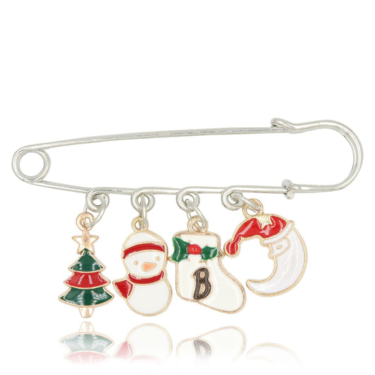 Broche Navideño de Aleación con Guirnalda de Hojas - Image 21