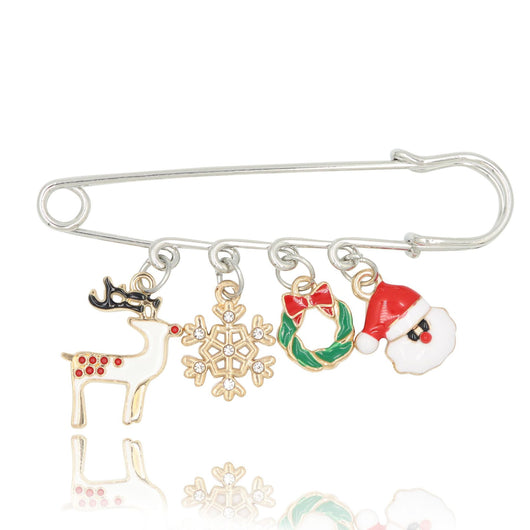 Broche Navideño de Aleación con Guirnalda de Hojas - Image 22