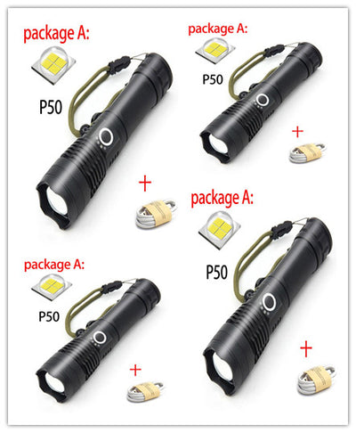 Linterna LED Zoom P50 con Carga USB - Image 46