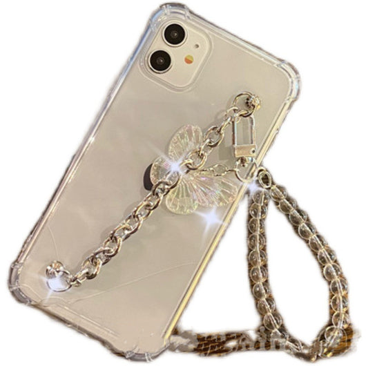 Funda iPhone 12 con Cadena de Mariposas - Protección Elegante y Funcional - Image 6