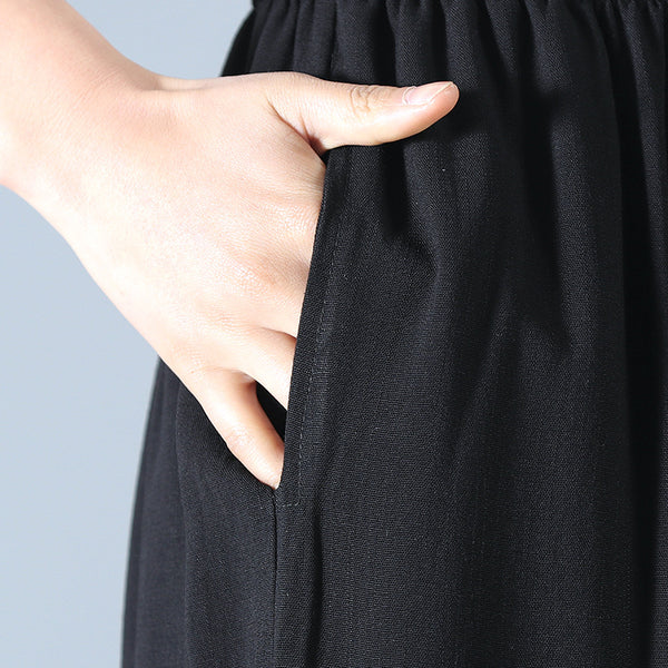 Pantalones Étnicos de Algodón y Lino para Mamá