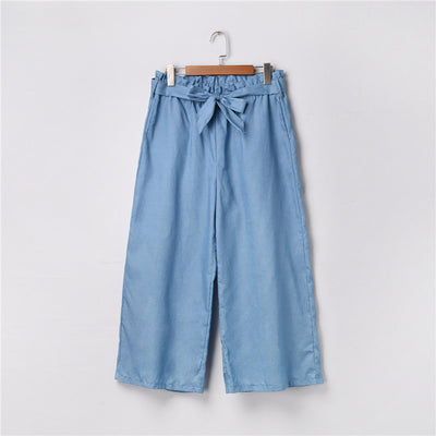 Pantalones Vaqueros Talla Grande Cintura Alta Pierna Ancha Casual