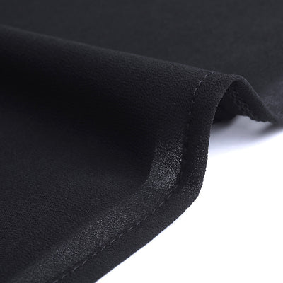 Pantalón Negro Holgado con Cintura Alta y Abertura Lateral - Image 9