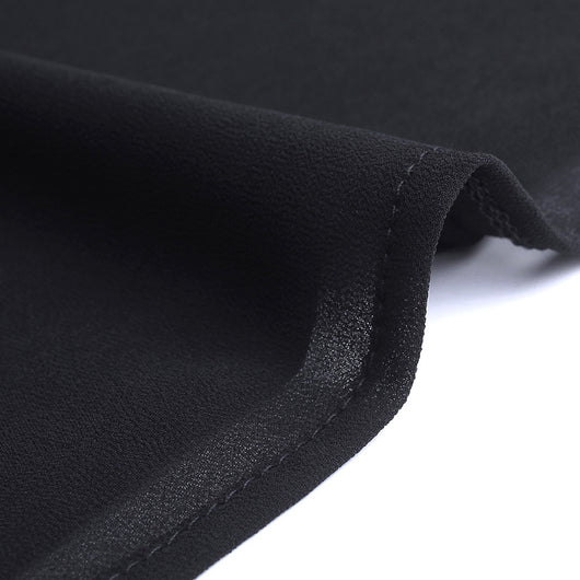Pantalón Negro Holgado con Cintura Alta y Abertura Lateral - Image 9