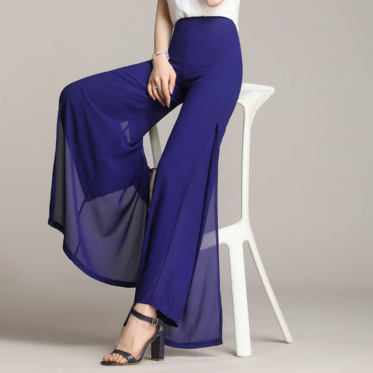 Pantalón Negro Holgado con Cintura Alta y Abertura Lateral - Image 13