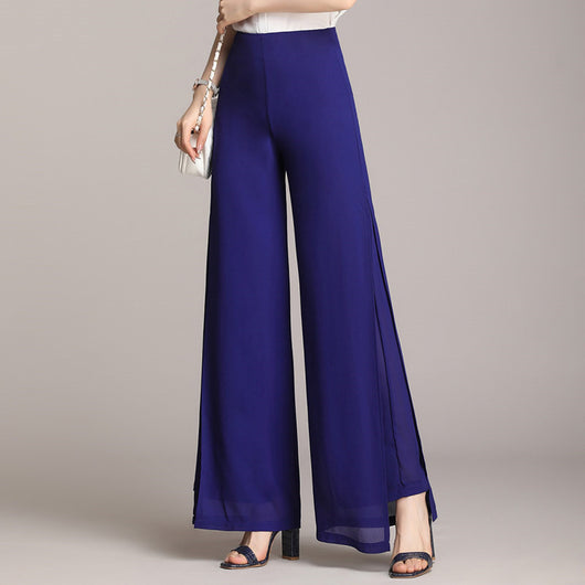 Pantalón Negro Holgado con Cintura Alta y Abertura Lateral - Image 4