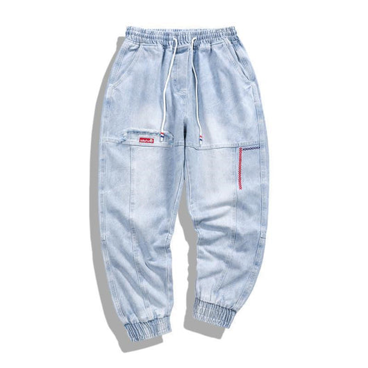 Pantalones Harem Sueltos Retro con Puños Ajustados para Hombre - Image 4
