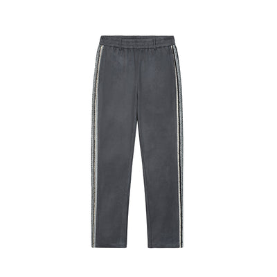 Pantalones Rectos Holgados con Detalle Patchwork Micro Acampanados para Hombre - Image 11