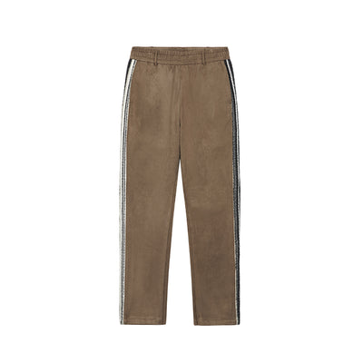 Pantalones Rectos Holgados con Detalle Patchwork Micro Acampanados para Hombre - Image 3