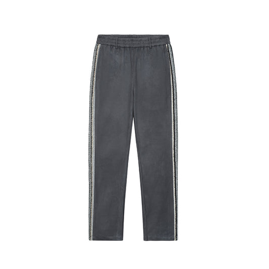 Pantalones Rectos Holgados con Detalle Patchwork Micro Acampanados para Hombre - Image 2