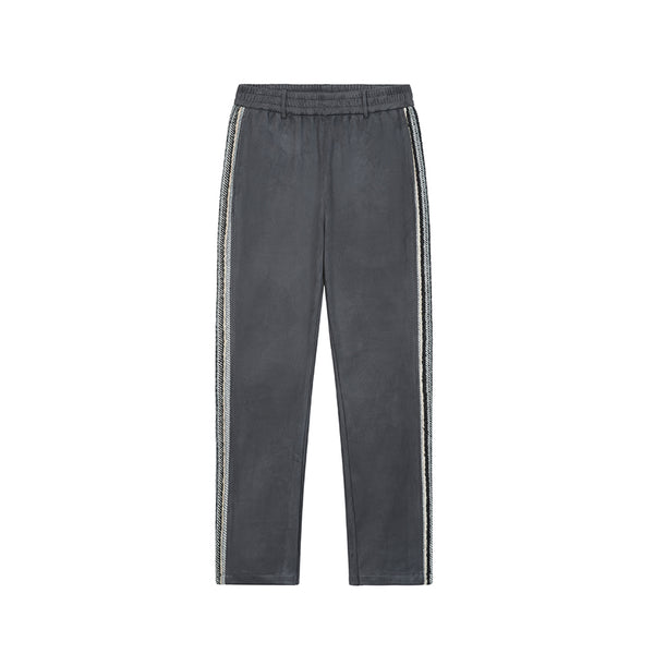 Pantalones Rectos Holgados con Detalle Patchwork Micro Acampanados para Hombre