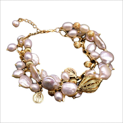 Pulsera de Perlas Barrocas Naturales Auténticas - Image 7