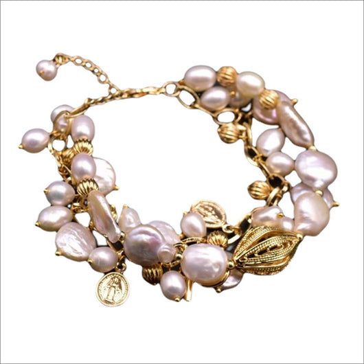 Pulsera de Perlas Barrocas Naturales Auténticas - Image 7