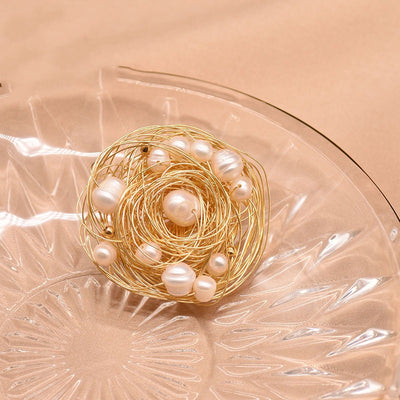 Broche de Perla de Agua Dulce con Protección Anti-brillo - Image 5