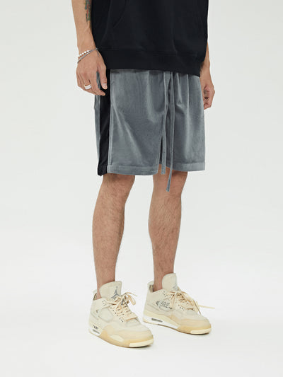 Shorts Deportivos Velvet con Rayas Laterales - Corte Recto y Holgado - Image 10