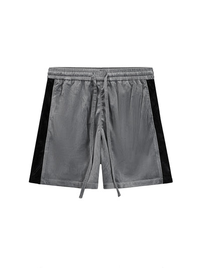 Shorts Deportivos Velvet con Rayas Laterales - Corte Recto y Holgado - Image 7