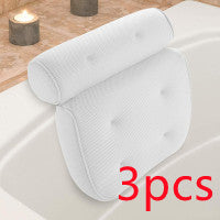 Almohada de Baño con 6 Ventosas y Malla 3D - Image 9