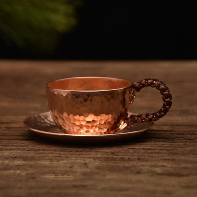 Vaso de Cobre Puro Artesanal - Taza para Agua y Té de Cobre Macizo - Image 4