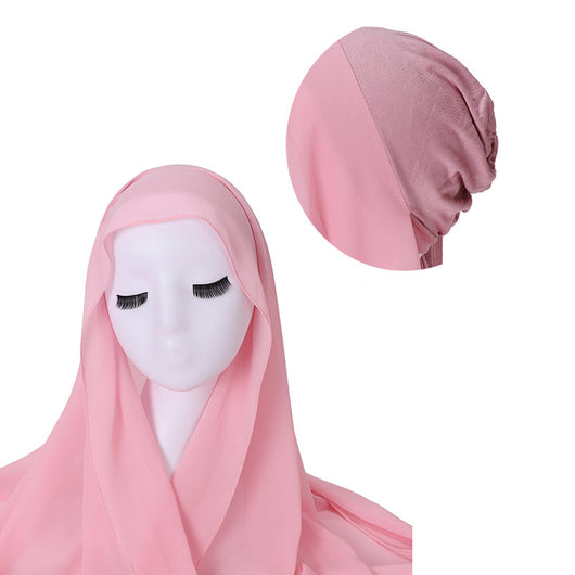 Pañuelo Capucha de Gasa Perlada con Elástico Ajustable - Image 36
