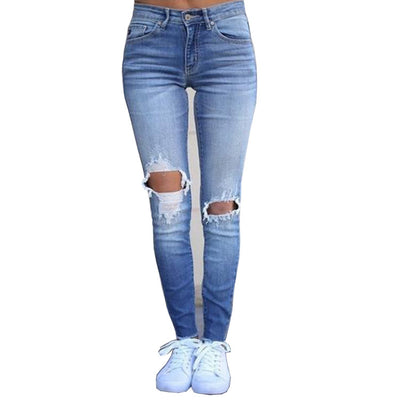 Jeans para Mujer con Roturas y Flecos Desflecados - Image 7