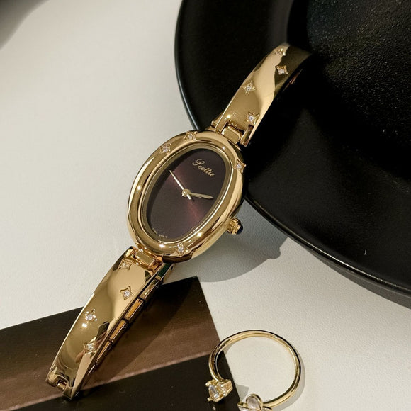 Reloj Pulsera Disco Ovalado