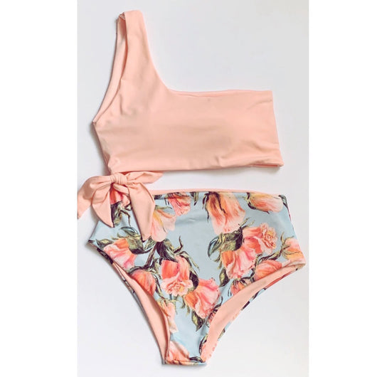 Traje de Baño Asimétrico con Estampado Bikini y Tirante Único - Image 7