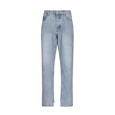 Jeans Sueltos Azul Claro Estilo Callejero Japonés Lavado Vintage - Image 7