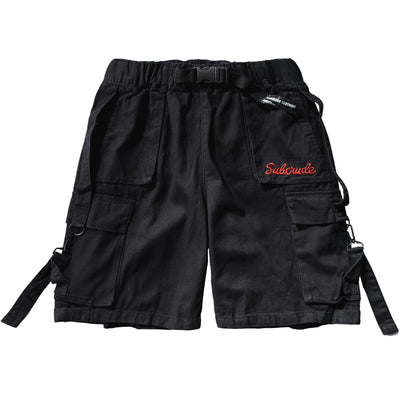 Shorts Casuales Holgados con Detalles de Herramientas y Letras para Hombre - Image 6