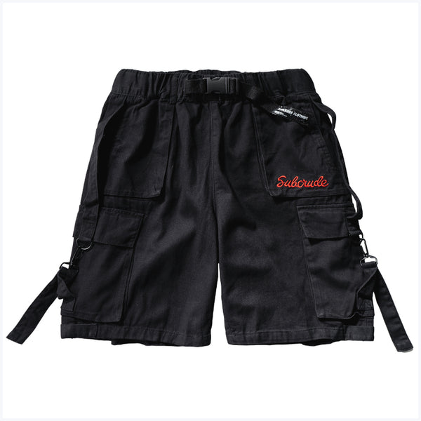 Shorts Casuales Holgados con Detalles de Herramientas y Letras para Hombre - Image 2