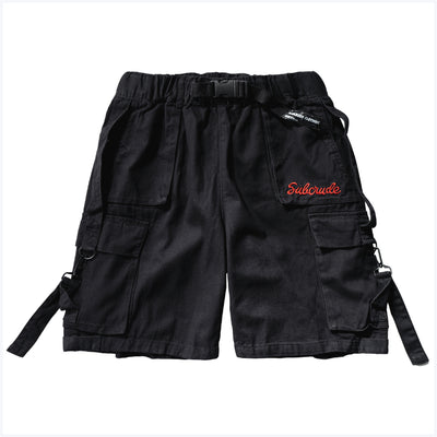 Shorts Casuales Holgados con Detalles de Herramientas y Letras para Hombre - Image 2
