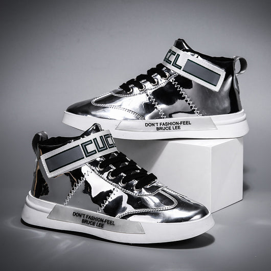Zapatos de Charol Espejo Estilo Coreano Tyrant - High-Top Brillante - Image 8