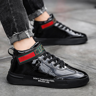 Zapatos de Charol Espejo Estilo Coreano Tyrant - High-Top Brillante - Image 2