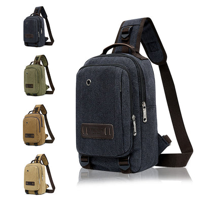 Bolsa Mensajero de Lona para Hombre - Estilo Outdoor y Casual - Image 13