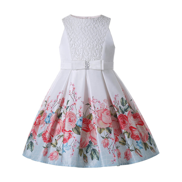 Vestido de Fiesta Pettigirl con Flores para Niñas - Colección San Valentín